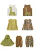 Wurib un niño verano nuevo chaleco abrigo con capucha delgado pantalones holgados traje de dinosaurio jurásico moda