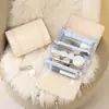 Bolsa de aseo de viaje premium 4 en 1, portátil, con compartimentos, plegable, de mano, bolsa de cosméticos, regalo de empresa, bolsa de almacenamiento personalizable