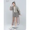 Impermeable macarrón portátil reutilizable para viajes, poncho de lluvia de estilo largo con capucha impermeable, protección de cuerpo completo contra lluvia intensa y engrosado para mayor durabilidad.