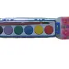 Procesamiento y Personalización de 6 Colores 2.8cm Pintura Artística para Estudiantes para Practicar Pintura Acuarela Empaque de Caja Cuadrada Pequeña Pintura Acuarela
