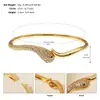 Pulsera de Uñas de Moda Transfronteriza con un Toque Nicho de Alta Gama, Incrustada con Circonita, Adecuada para Bodas Europeas y Americanas y Uso Diario, Pulsera Abierta Ajustable