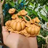 Calabaza tallada en madera de ciprés Ruyi Adornos Raíz de madera Tallado Simbolizando una cosecha abundante Caoba Decoración Artesanía para Sala de Estar del Hogar