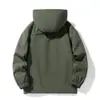 M-5XL Jaqueta Corta-Vento de Camada Única para Outono e Inverno, com Capuz, Casual, Esportiva