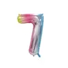Globos Digitales de 32 pulgadas Empacados Individualmente, Decoraciones de Cumpleaños Versión Americana, Globos Decorativos Flotantes de Papel de Aluminio con Helio