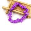 Cristal Natural Grava Colorida Irregular DIY Hecho a Mano Elástico Pulsera de Cuentas Cadena Simple para Mujer