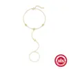 Anillo con Colgante de Cruz de Plata de Ley S925 Diamante Pulsera Anillo Venta Caliente Europea y Americana Diseño de Anillo Creativo Pulsera de Cadena para Mujeres