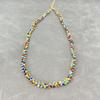 Collar de Cuentas Tejidas de Estilo Ins Japonés y Coreano con Contraste de Color, Personalidad Nicho Artístico, Industria Pesada, Arcoíris, Cadena Elegante para Clavícula