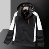 Jaqueta de Caminhada 3 em 1 Masculina e Feminina, à Prova de Vento e Impermeável, com Forro de Fleece Removível, Casaco de Outdoor para Casal