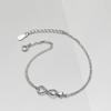 Pulsera de Amor Infinito Infinito para Mujer Estilo Coreano Casual Hueca Geométrica Pulsera Personalizada Joyería Eterna Venta al por Mayor