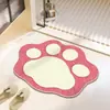Alfombra de Baño con Forma de Oso Lindo, Falso Cachemir, Absorbente de Agua, Antideslizante, Elimina Polvo, Engrosada, Duradera, Fácil de Cuidar