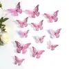 Adesivos de Parede Borboletas Vazadas Adesivos de Parede Borboletas Tridimensionais Decoração de Fundo Adesivos de Borboletas Coloridas Decoração de Parede Adesivos de Parede para Fundo