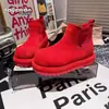 Zapatos de algodón para mujer con felpa interior nuevo estilo 2026 zapatos casuales de piel suave botas de nieve para mujer botas cortas estilo bosque para mujer suela gruesa retro