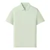 Camisa polo de nylon-spandex de 190 g con media cremallera y logo personalizado, efecto refrescante, unisex, adecuada para uso en grupo, camisa promocional de manga corta