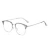 Nuevas gafas con montura ovalada antiluz azul, unisex, modernas, combinables con todo, con montura graduada.