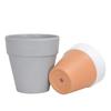 Fornecimento Direto da Fábrica de Vaso de Flor Pequeno de Melamina Redondo Brilhante Espessado para Mini Suculentas, Cônico, Imitação de Porcelana, Vaso de Flor Pequeno, Vaso de Flor de Jardinagem Simulada
