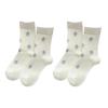 Calcetines de Otoño e Invierno para Niños de Tubo Medio Estilo Japonés Coreano Ins Estrellas Raya Vertical Moda Cielo Estrellado Europeo Americano Celebridad de Internet Color Sólido Algodón