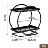 Caja de Almacenamiento Cosmético de 2 Niveles Acero al Carbono Práctica Estantería de Almacenamiento para Tocador Adecuada para Baño Cocina Tocador