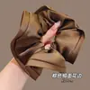Scrunchie de Seda Oversized Estilo Zhao Lusi para Mulheres 2026 Novo Elástico de Cabelo Corda de Cabelo Coque Acessório de Cabelo Corda de Cabelo