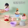 Forma Redonda para Muffin Transfronteiriça Forma para Bolo de Arroz com Ovo Copo de Silicone para Cupcake Pudim Pequeno Forma para Assar Sobremesa Forma de Bolo