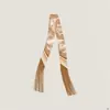 Moda Primavera Estilo Coreano Novo Lenço Longo Decorativo Versátil com Franjas para Mulheres Amarrado à Bolsa Fita Fita de Seda