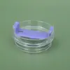 Copo de Carro Transfronteiriço 30Oz40Oz Tampa de Exportação Acessórios Transparentes Tampa de Copo Casca de Ovo à Prova de Vazamento Tampa de Copo de Plástico com Canudo para Gelo