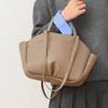 Bolso para Mujer, Gran Capacidad, Bolso para Viajes Diarios, Gama Alta, Color Sólido, Sencillo, Bolso de Hombro para Mujer, Bolso Cesta, Transfronterizo
