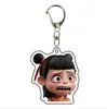 Nezha 2 Niño Demonio Naohai Alrededor de Nezha Ao Bing Lindo Divertido Decorativo Mochila Escolar Colgante Pequeño Llavero de Acrílico