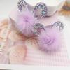 Bola de pelo de visón diamante brillante orejas de conejo accesorios para el cabello DIY orejas de gato lazo falda de gasa ropa zapatos accesorios transfronterizo