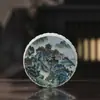 Set de Té Pequeño para Camping al Aire Libre en RV Pintura de Paisaje de Jingdezhen Gaiwan Taza de Té Ya Shou Soporte para Tetera Artículo Único Vajilla de Casa de Té