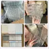 Caja de Empaque para Gomas de Pelo Hechas a Mano, Caja de Regalo Transparente de PVC para Pasadores de Pelo Personalizados, Tarjeta de Papel Impresa Plegable para Accesorios de Pasadores de Pelo