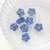 Ins colorido esmalte pintado à mão flor reta buraco frouxo contas DIY jóias artesanais pulseira colar frisado acessórios material