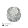 Frasco de Glitter para Nail Art Transparente Espesso com Malha Almofadada Resistente a Quedas à Prova de Vazamento Caixa Dispensadora para Coleta de Pó Sem Poeira Voando Material de Embalagem Portátil 2g