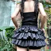 Saia Bolo Estilo Ballet para Mulheres com Design Suave, Cintura Alta, Efeito Emagrecedor, Versátil, Franzida, Saia Curta para Pessoas Baixas