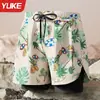 Bañadores para Hombre Adulto Doble Capa Estilo de Cinco Puntos Conjunto de Traje de Baño Anti-Vergüenza Nuevos Bañadores Profesionales
