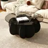 Mesa de centro de vidro, luxo leve moderna para sala de estar uso doméstico, mesa redonda para apartamento pequeno, mesa estilo ins da moda, mesa minimalista para varanda