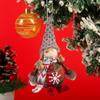 Pendente Decorativo Pequeno de Natal Transfronteiriço Pingente para Árvore de Natal Boneco de Papai Noel em Pé de Tecido Espumado