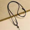 Cordón para Colgante de Nudo Trenzado Hecho a Mano de 2 mm Cadena de Cuello de Jade Ajustable para Hombres y Mujeres