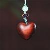 Colgante de Madera con Forma de Corazón para Teléfono Adorno Colgante para Coche Colgante de Madera Joyería Llavero Artículos de Regalo