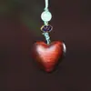 Colgante de Madera con Forma de Corazón para Teléfono Adorno Colgante para Coche Colgante de Madera Joyería Llavero Artículos de Regalo