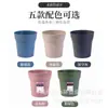 Vaso de Flor Redondo Grande Simples Respirável Mora Clássico Personalizado para Casa Varanda Plantio de Flores Mesa Criativa Vaso para Rosa