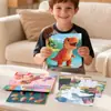 Rompecabezas collage geométrico 3D infantil transfronterizo, juguete educativo para jardín de infantes de 3 a 6 años, desarrollo de enfoque pegatinas DIY
