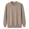 Suéter de cachemira para hombre 100% cachemira pura Primavera y otoño nuevo suéter de punto de panal de cuello redondo de manga larga