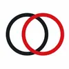 Novo chaveiro de pulseira redonda de silicone para celular, resistente a quedas, anti-perda, pulseira de pulso, anel de chaveiro portátil, atacado