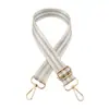 Correa de Nuevo Estilo Transfronteriza de 3.8 cm de Ancho Plateada Brillante para Bolsos de Mujer, Correa Larga de Hombro de Repuesto, Correa Cruzada de un Solo Hombro