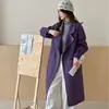 Otoño/Invierno Nuevo Estilo Lujo Ligero Estilo Old Money Abrigo Largo de Lana Doble Cara para Mujer Invierno Delgado