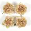 Explosiones de Comercio Exterior Color Europeo Borde Quemado Simulado Cabeza de Flor de Peonía Decoración de Pared de Fondo de Boda de Hotel Accesorios de Flores Artificiales