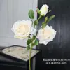 Jin Xi Flor Branca Simulada Diamante Rosa Rosa Hortênsia Decoração de Auditório de Casamento Material Floral Decoração de Sala de Estar em Casa Flor Artificial