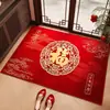 Cien Bendiciones Alfombra de Entrada Alfombra Festiva para Puerta Alfombra Roja para Entrada de Casa Resistente a la Suciedad Sin Lavado Felpudo para Pasillo Felpudo Bendito