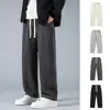 2026 Marca Casual de Moda Versátil Pantalones de Chándal Pantalones Deportivos de Pierna Recta para Hombre Nuevo Estilo High Street Americano de Primavera y Otoño Corte Holgado para Hombres de Tallas Grandes