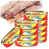 Peixe em Conserva com Feijão Fermentado 148g, Frutos do Mar Prontos para Comer, Peixes Pequenos, Comida Instantânea, Peixe em Conserva, Carne de Peixe em Conserva